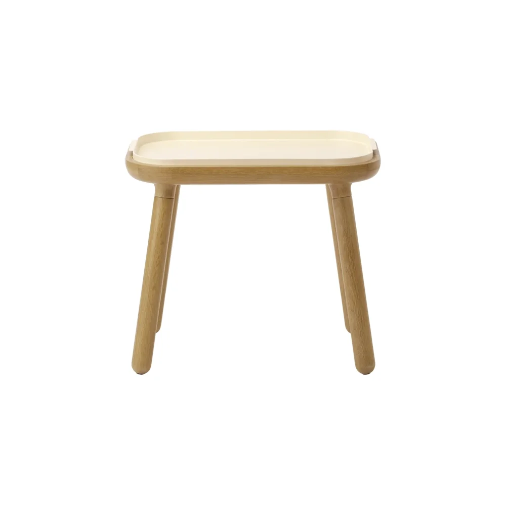 Umage, Paff Side Table Sidebord Høj Eg/Pearl White