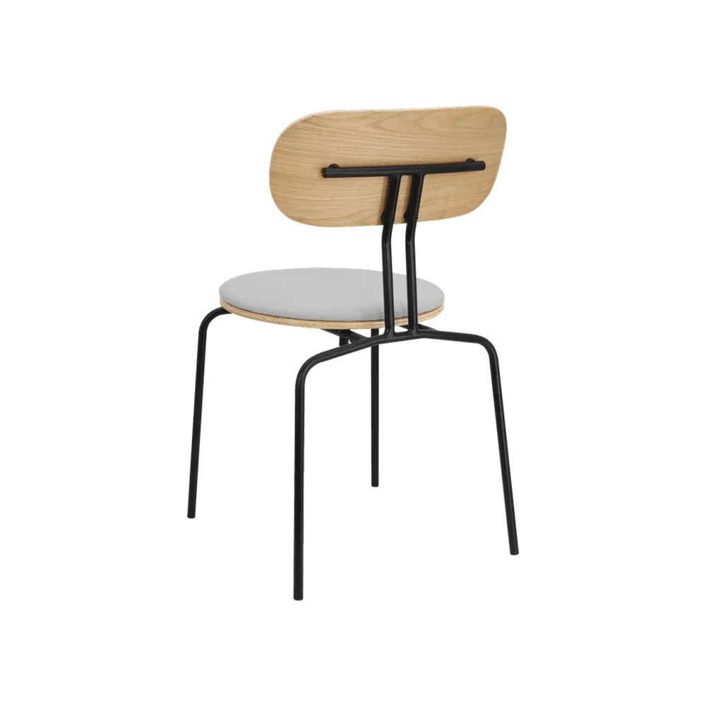 Curious Spisestol Eg/Sort Metal Steel Sterling