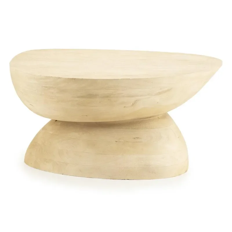 By-Boo, Coffee table Cobble - natural 75x59x35 cm