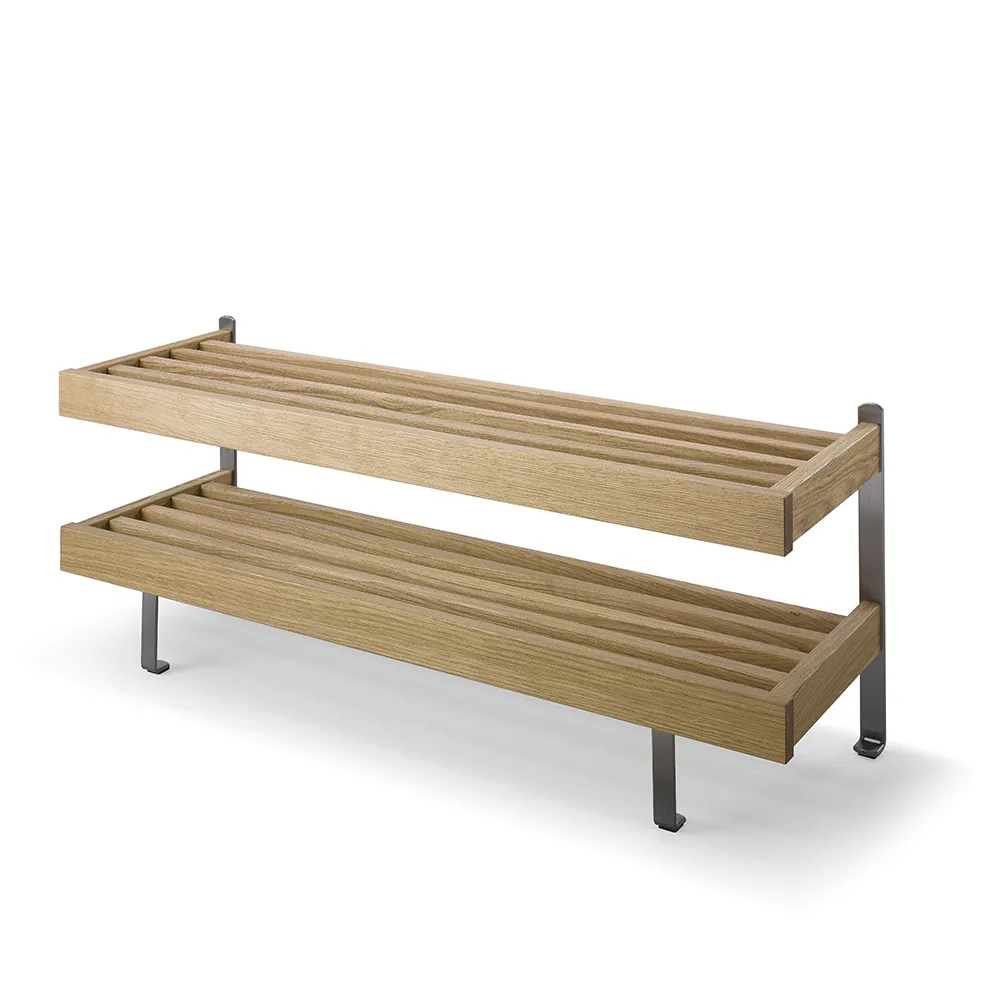 Oscarssons Möbel, Nadja Skohylde 100 cm olieret eg/grundstål