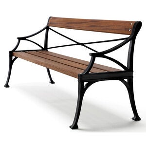 Lessebo sofa sort / olieret mahogni