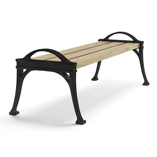 Lessebo bænk sort / olieret eg