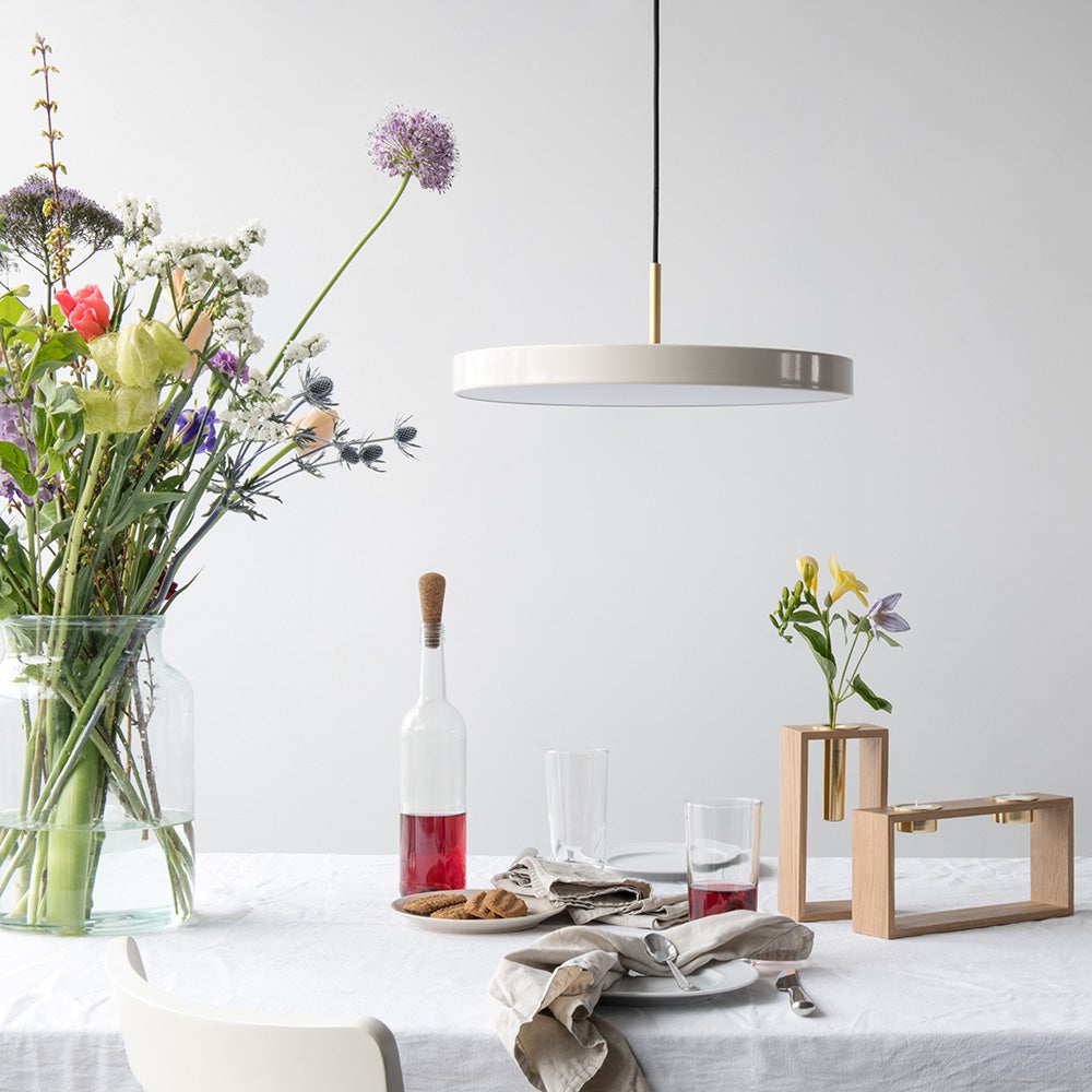 Asteria Mini pendellampe Ø31 cm Pearl White