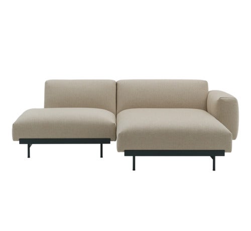 In Situ 2-personers modulsofa - Konfig 7 - Ecriture240/Sort