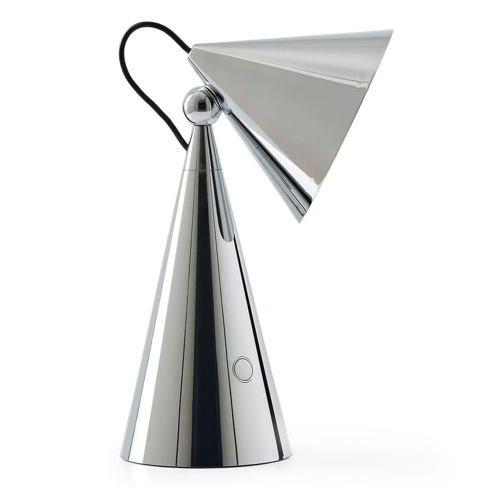 Pose Portable Bordlampe fra Tom Dixon Silver - Jacobsen Plus