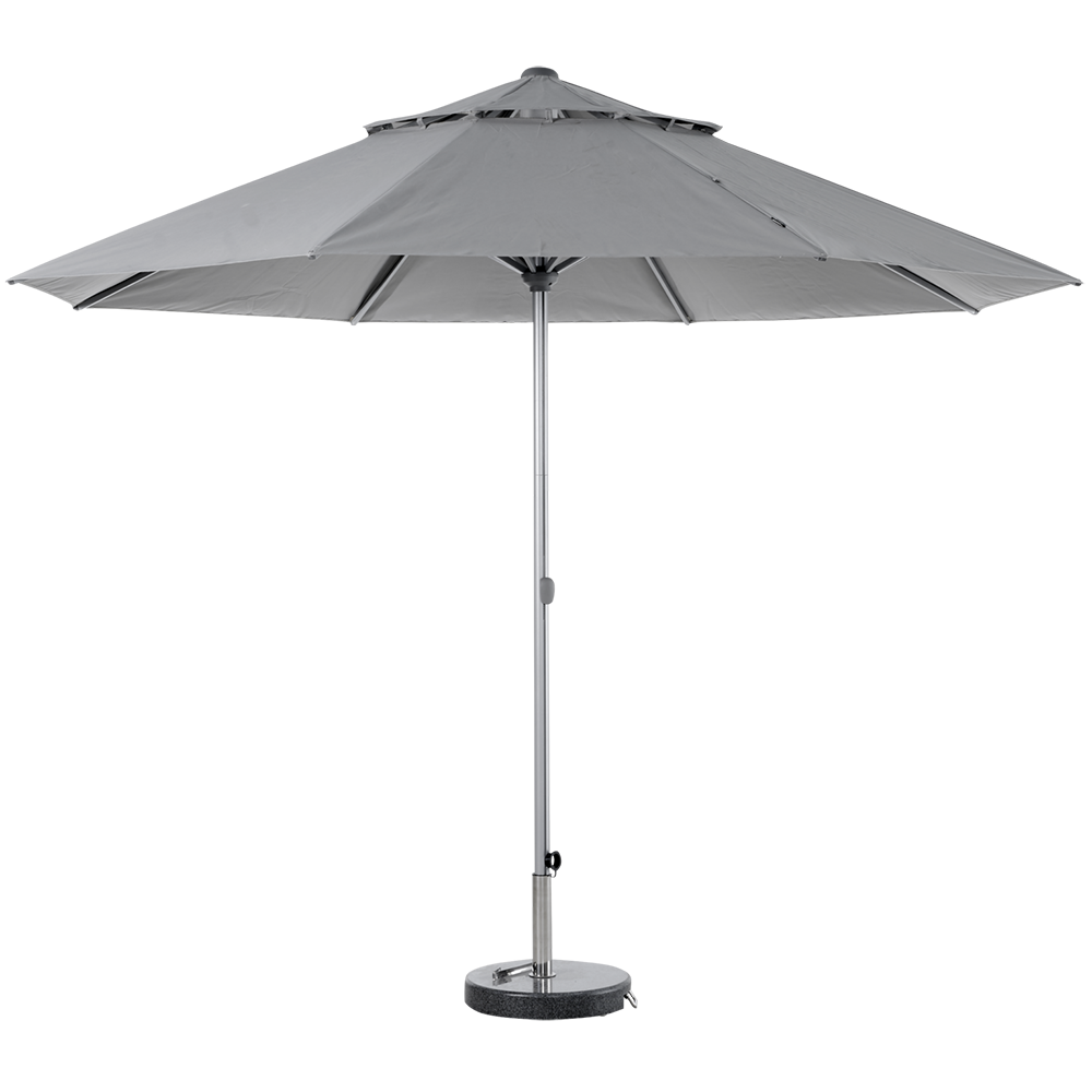 Bolano parasol Ø330 cm grå