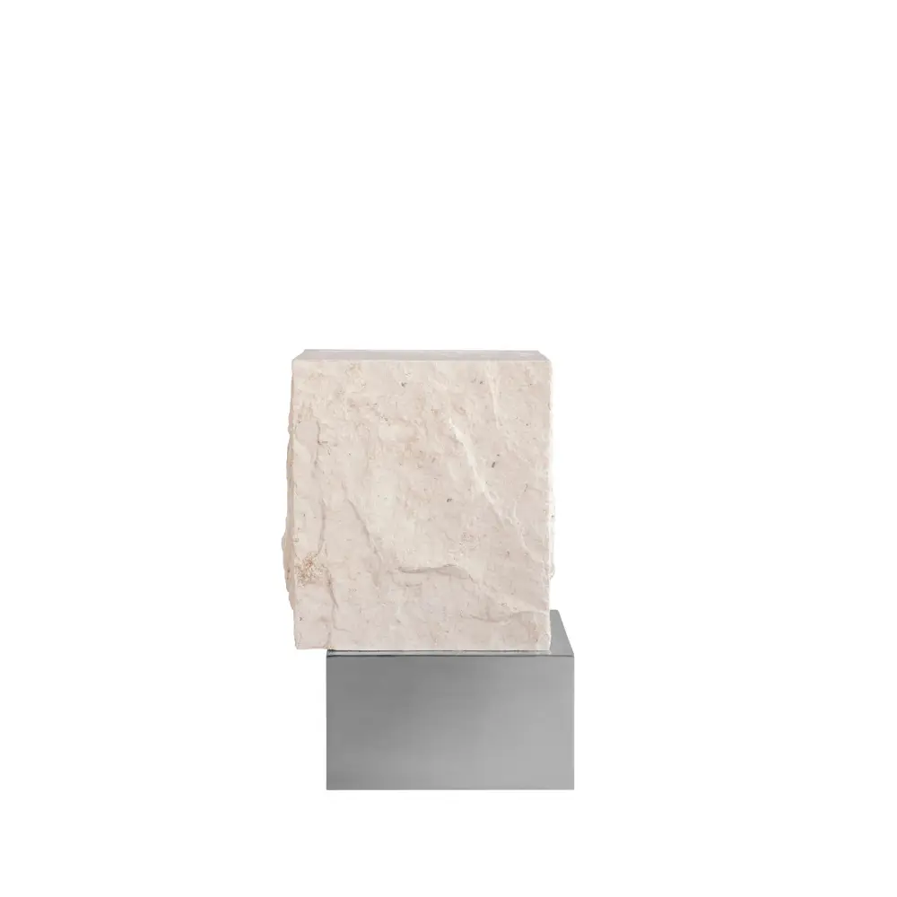 101 Copenhagen Temple sidebord tall 50x33 cm Chrome-limestone