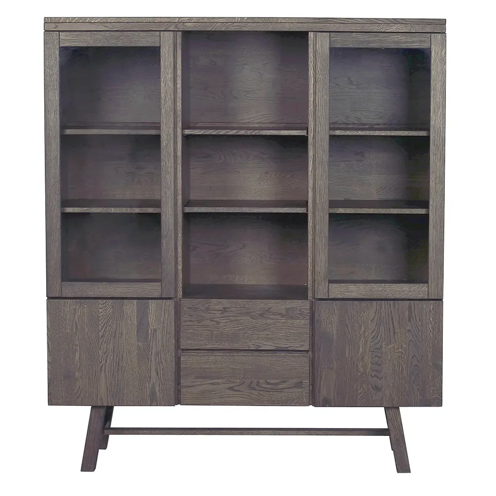 Rowico Home, Brooklyn skab 130 cm mørkebrun eg