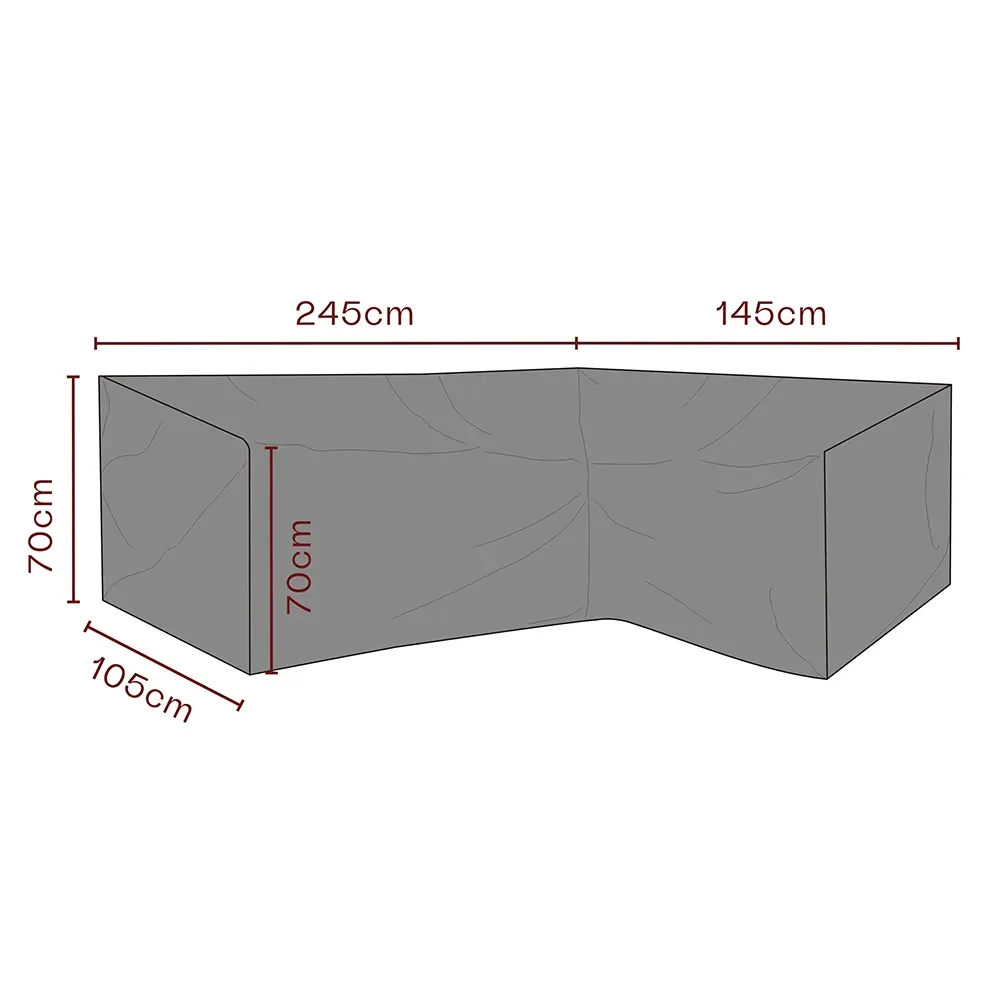 Møbelbetræk hjørnesofa 145/245x70x105 cm Premium