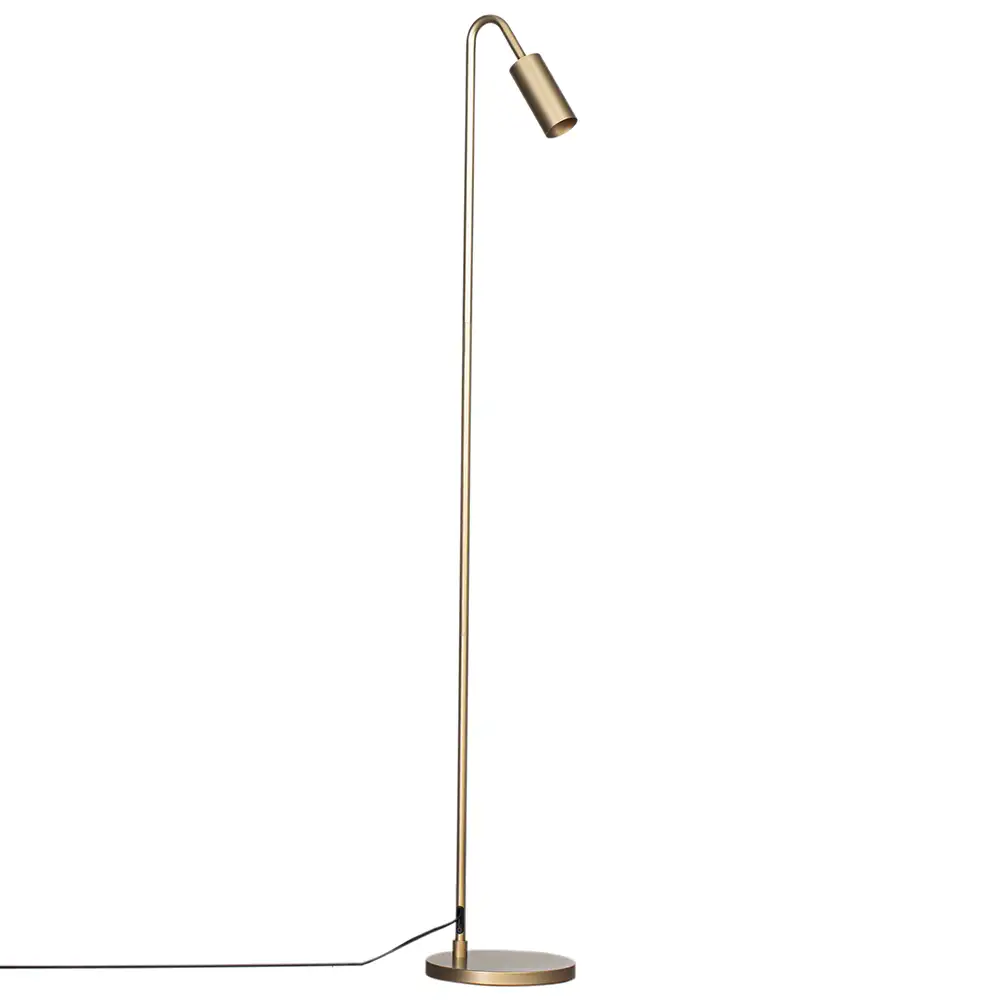 Curve Gulvlampe Guld 