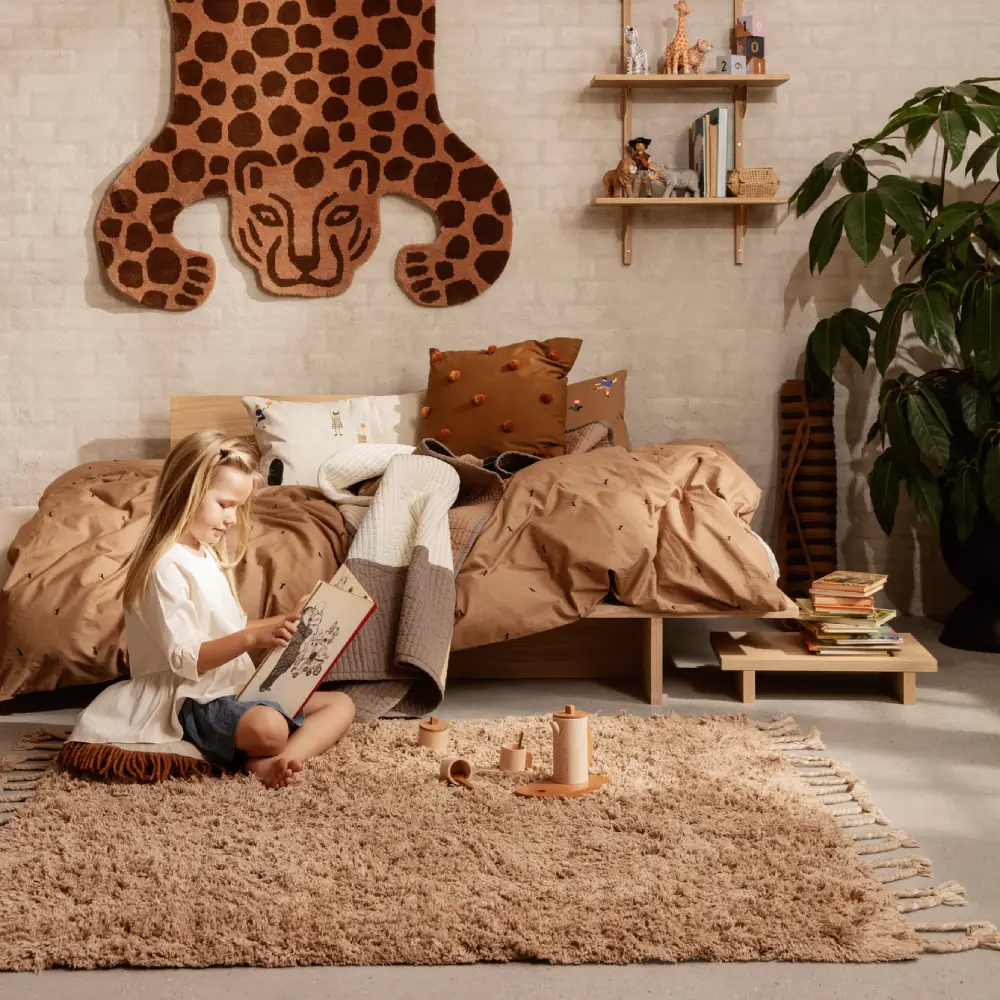 Amass Tæppe 150x140 cm - Hvid Peber