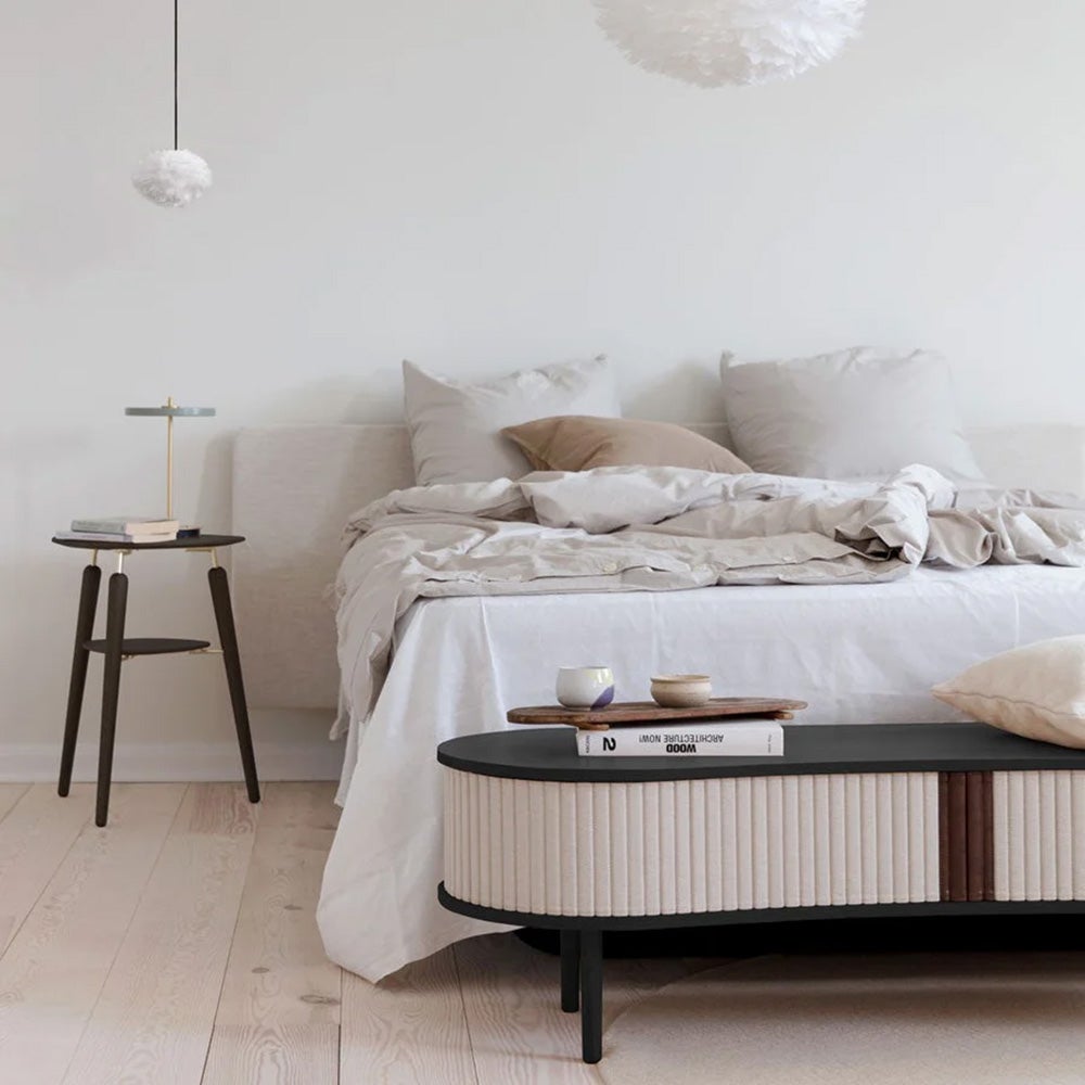 Audacious TV-bord Sort Eg/White Sands