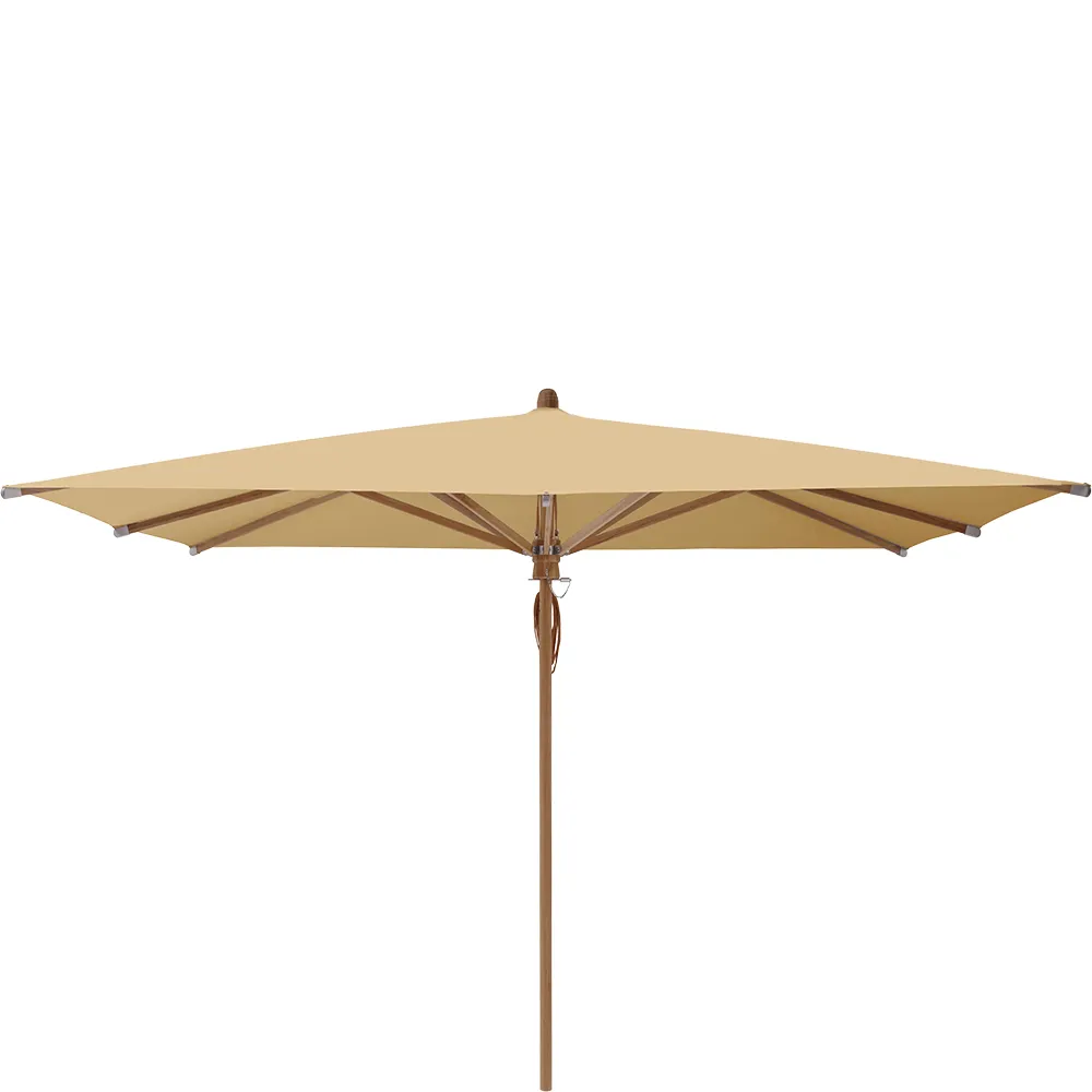 Glatz Teakwood parasoll 330×330 cm Kat.5 604 Cereal