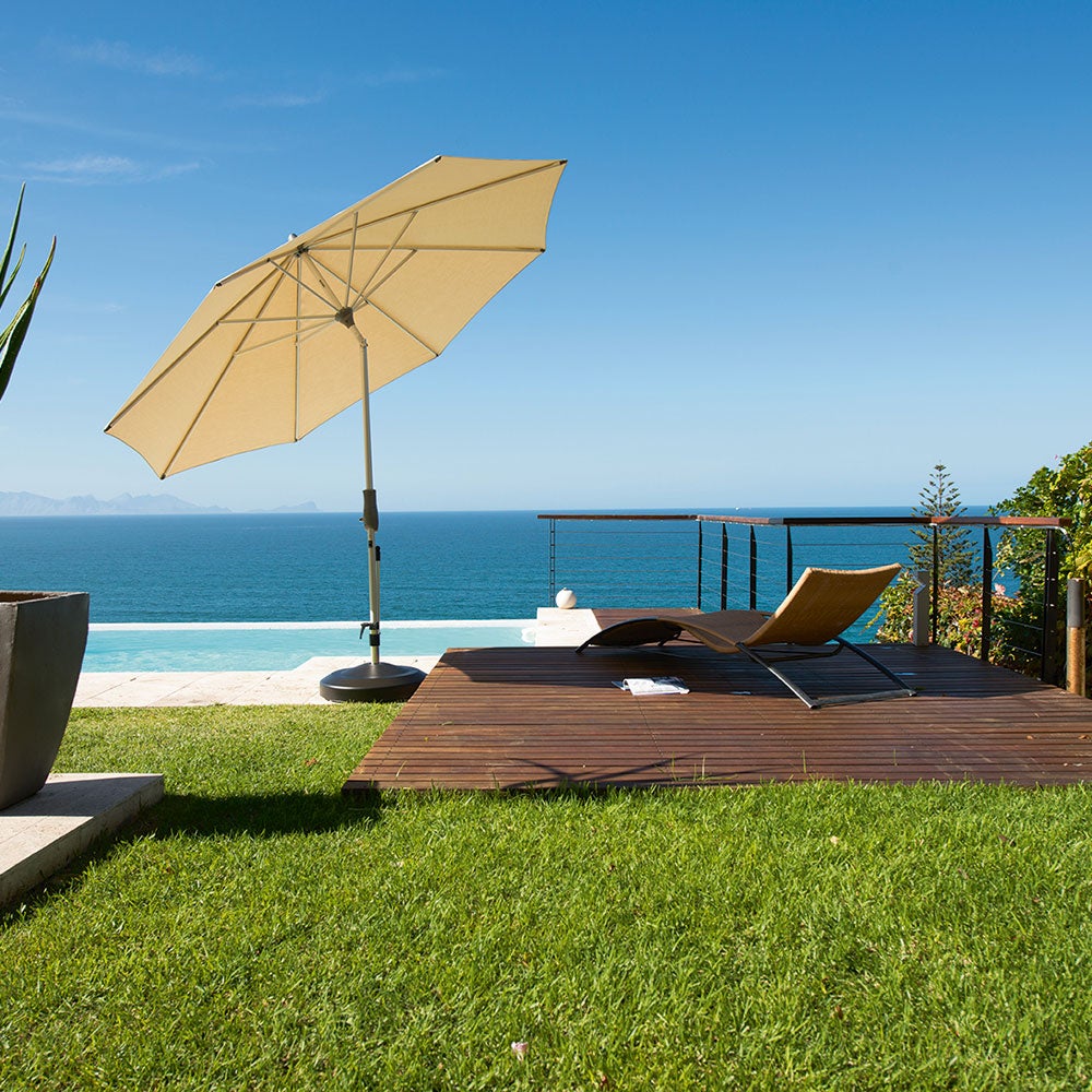 Alu-twist parasoll 330 cm #151 ash 