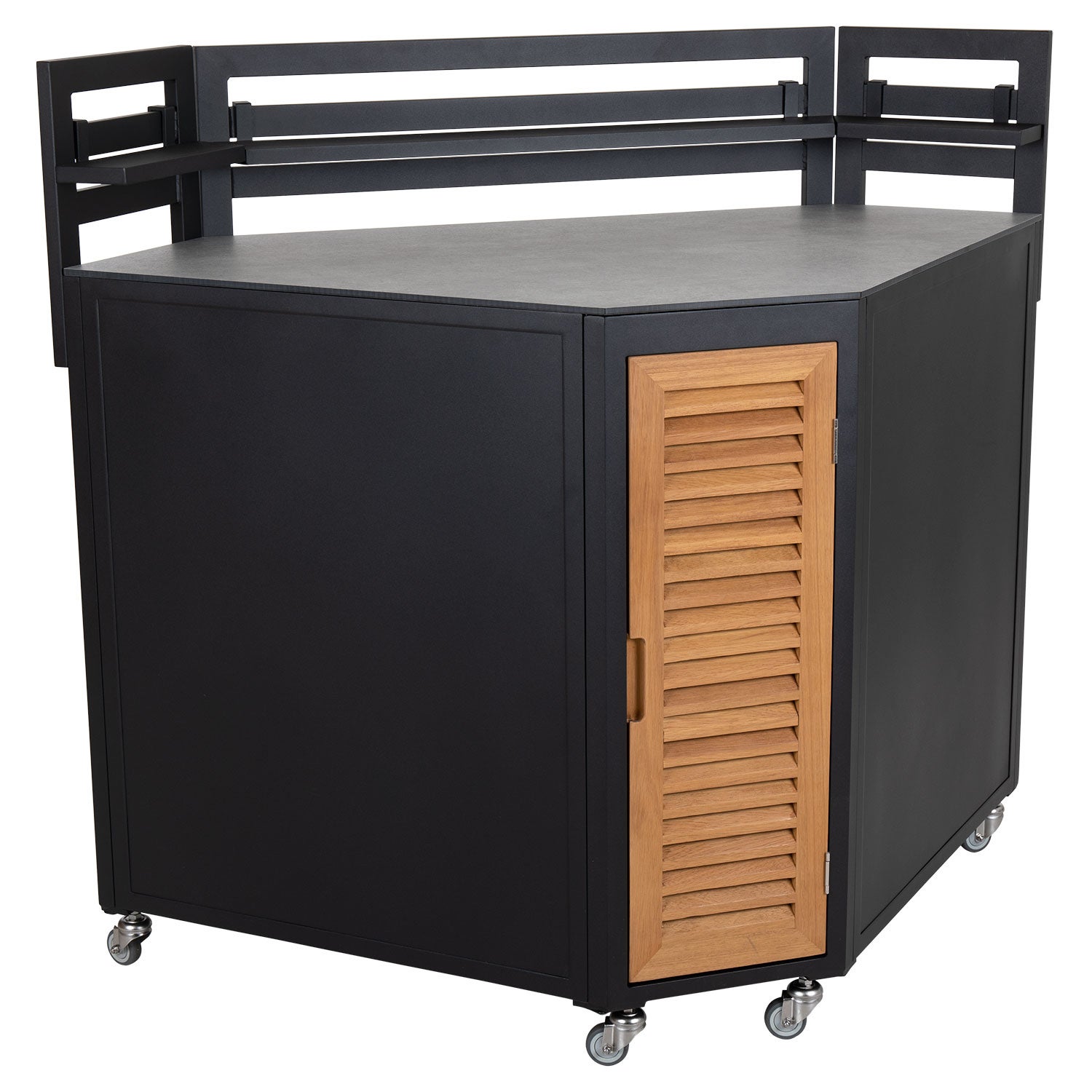 Fornax Køkkendel Hjørne Stor Sort/Grå Brafab