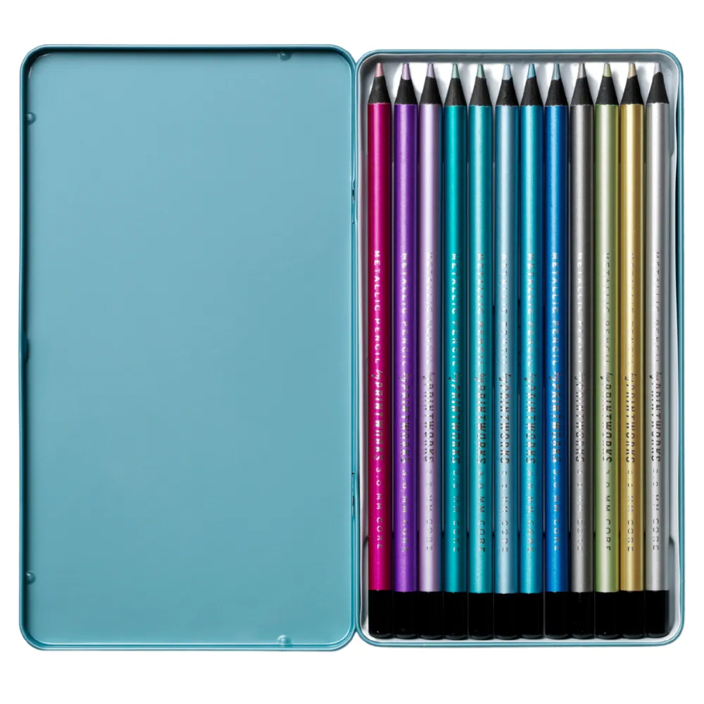 12 farveblyanter - Metallic