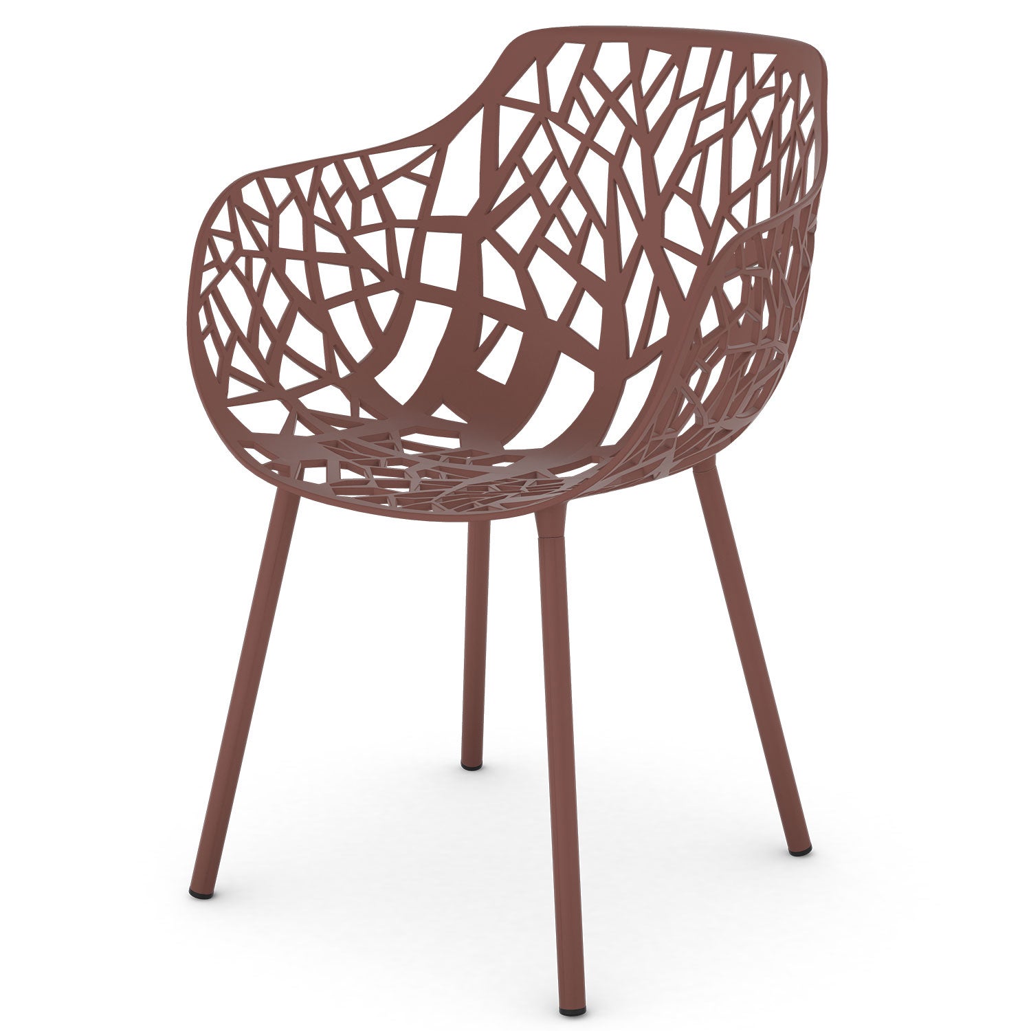 Fast, Forest Stol med armlæn Terracotta