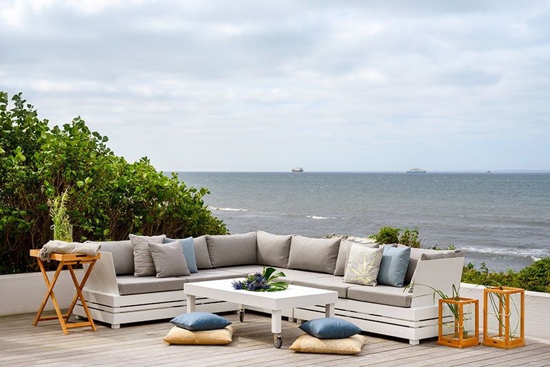 Ambon Endesektion Hvid/Pearl Grey