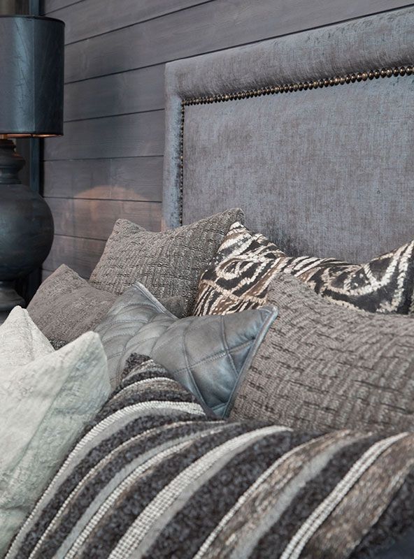 Pudebetræk Slim Fit Charcoal 60x60 cm Artwood