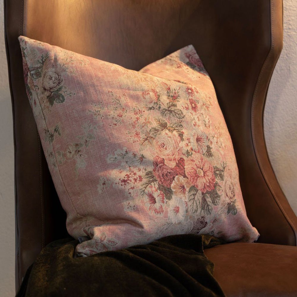 BELLE blomstret pudebetræk -60x60