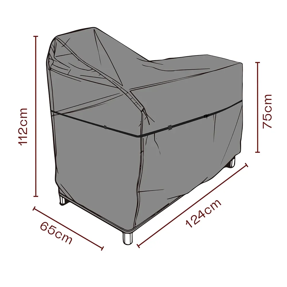 Møbelbetræk udekøkken 124x65x112/75 cm Premium