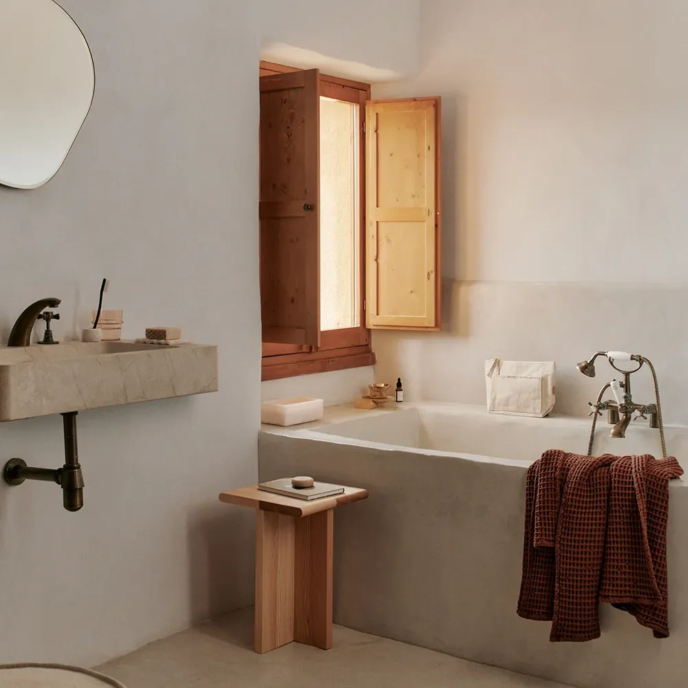 Håndklæde i Økologisk Bomuld Brown Clay