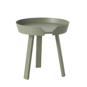 Around sofabord Ø45 cm- Dusty Green 