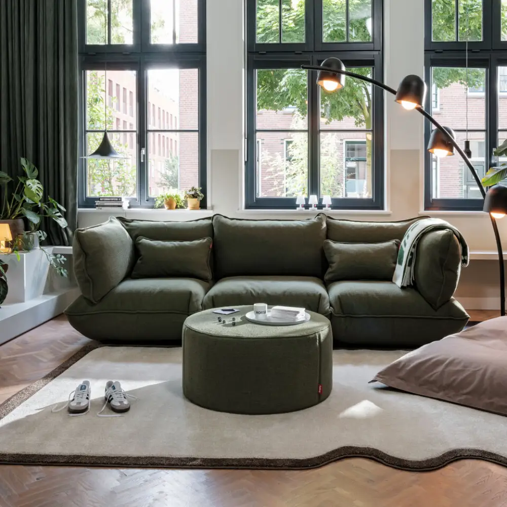 pfffh boucle recycled leaf green