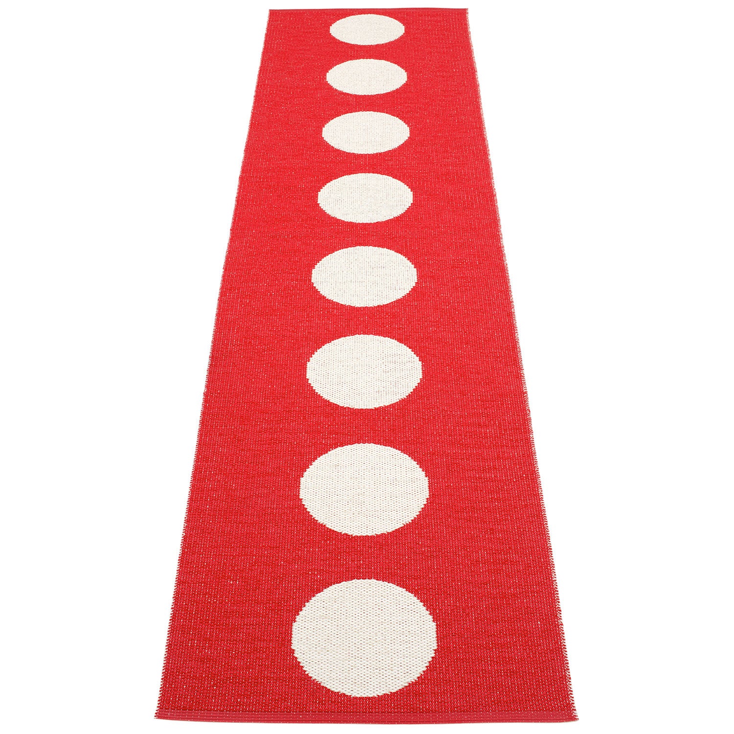 Pappelina, Vera tæppe 70x300 cm red / vanilla