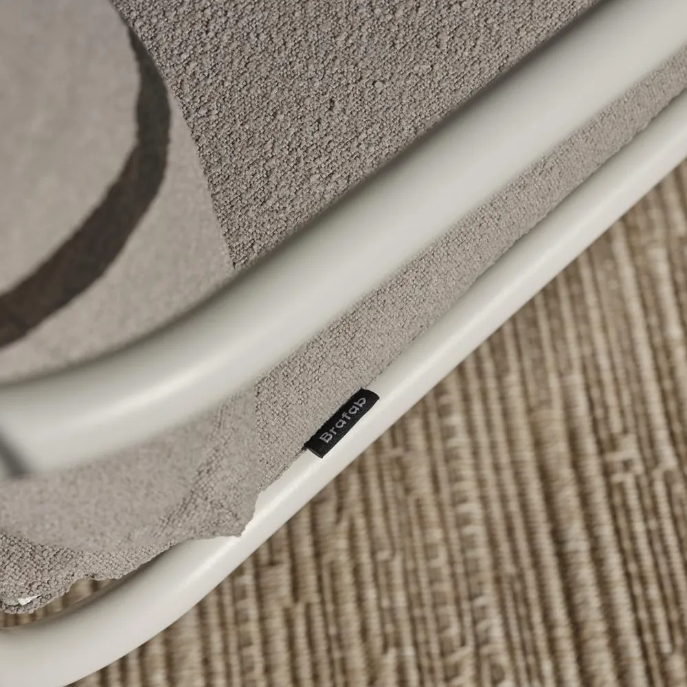 Bendt Lænestol Teddy Beige/Pearl White