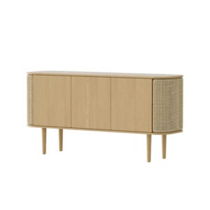  Treasures skab med 3 låger Eg/Venetian Cane