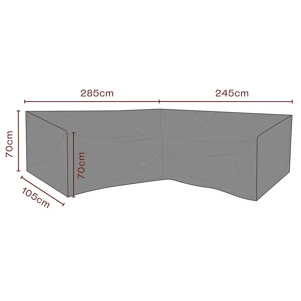 Brafab, Møbelbetræk hjørnesofa 245x285x70x105 cm Premium