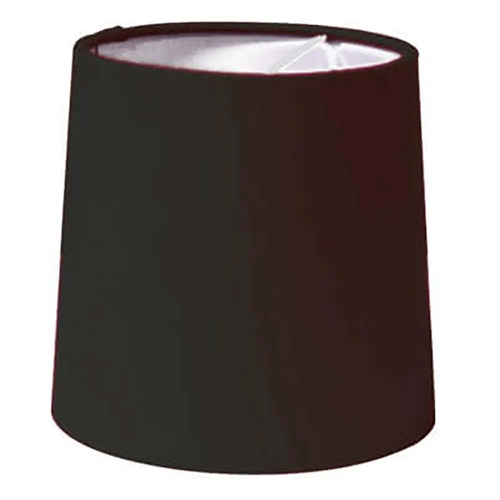 Solid lampeskærm 15 cm sort