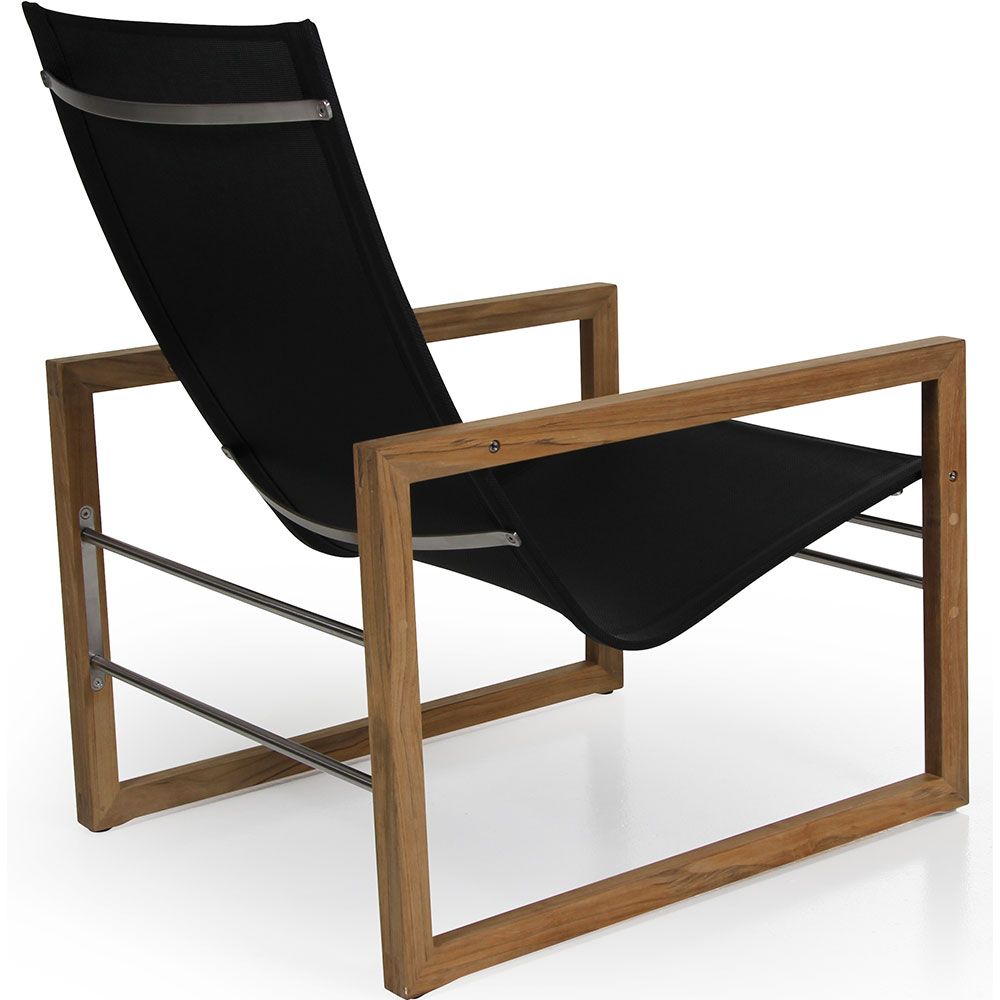 Vevi Lænestol Natur/Sort Brafab