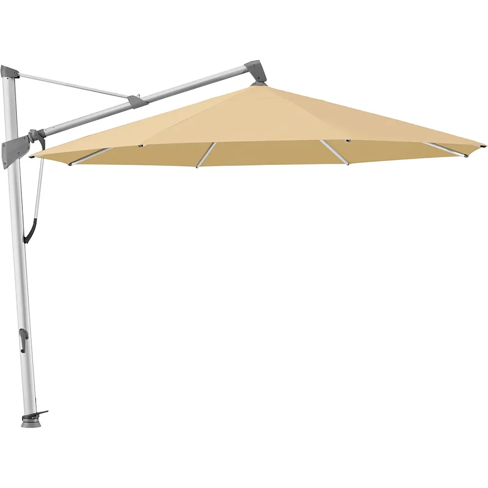 Glatz, Sombrano S+ frithængende parasol 400 cm anodiseret aluminium Kat.5 604 Cereal