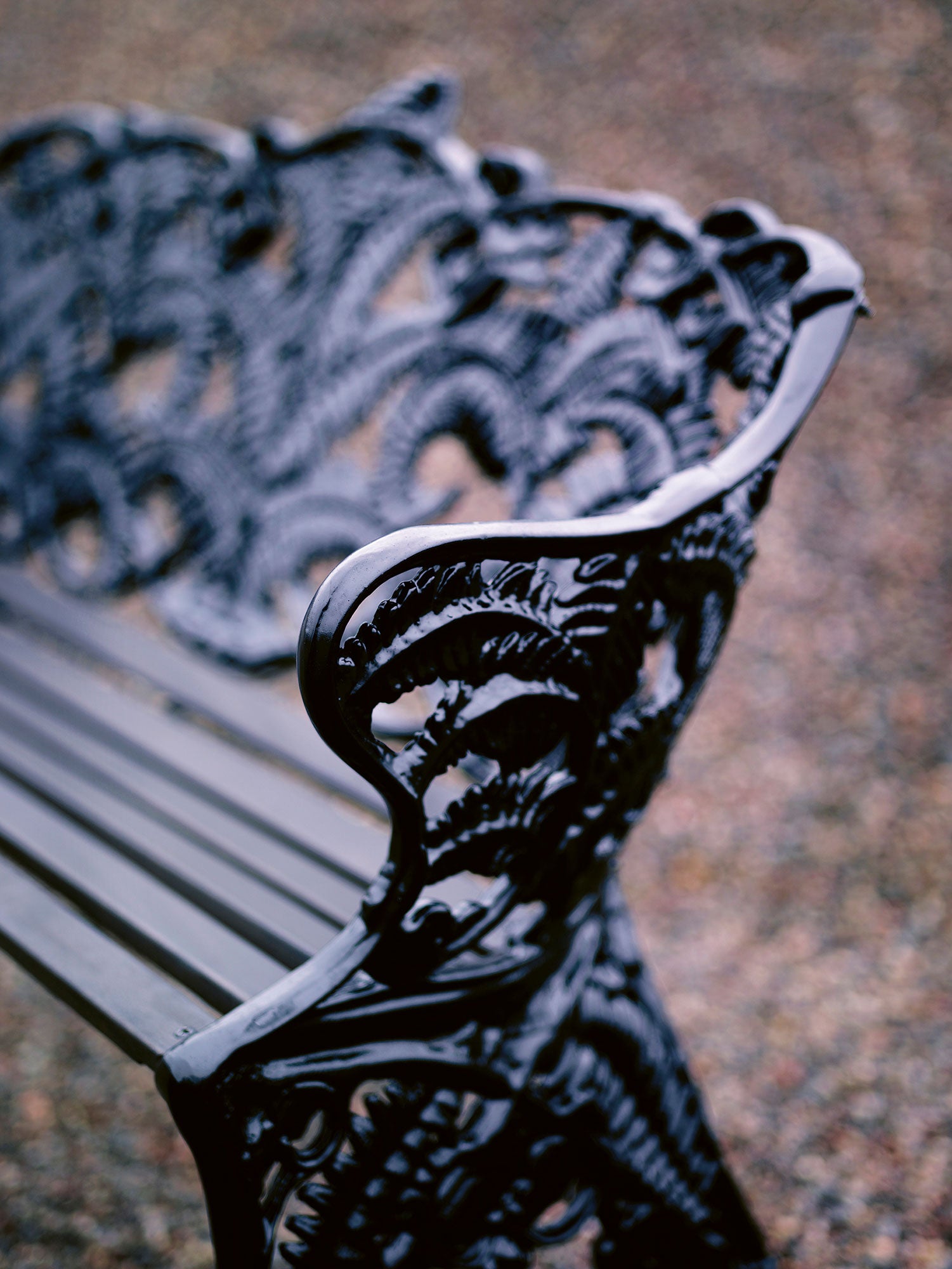 Classic sofa ender: sort / træ: sort laserat mahogni