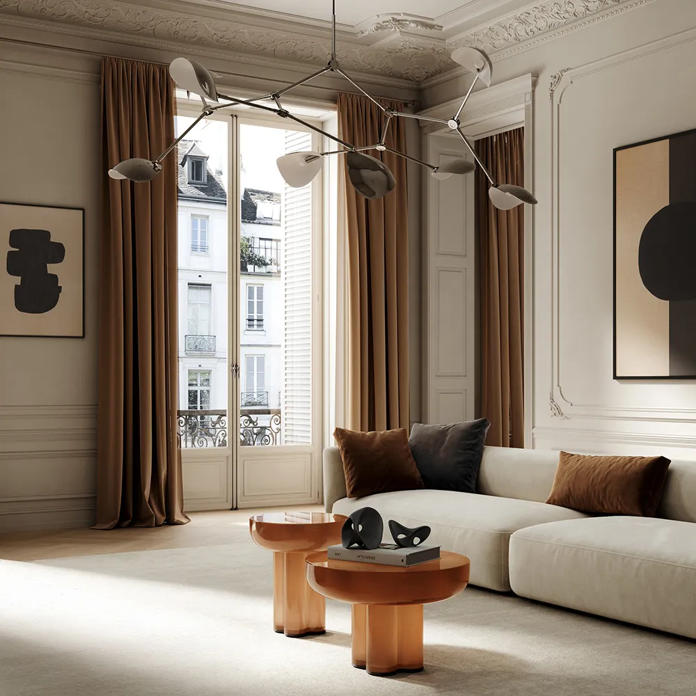 Crown Table, Tall - Caramel