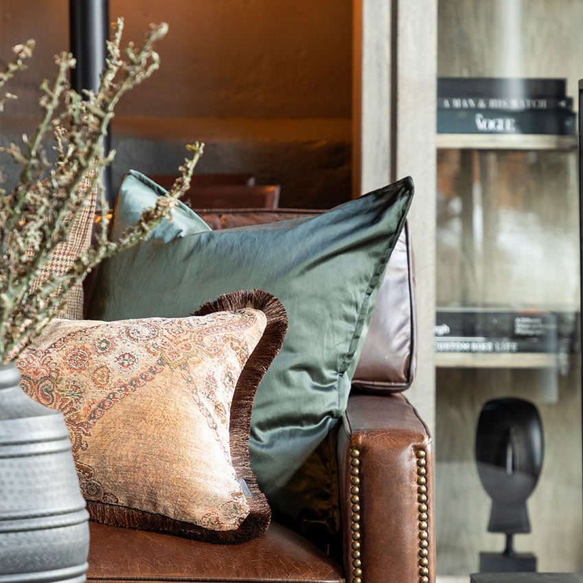 Dorsia Green Pudebetræk Frame 50x50 Artwood