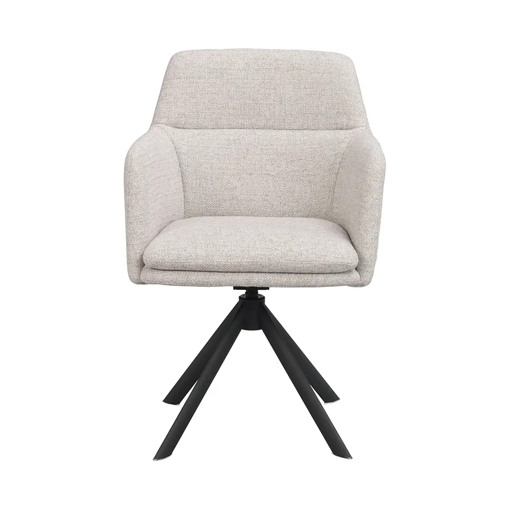 Gladstone stol med armlæn lys beige