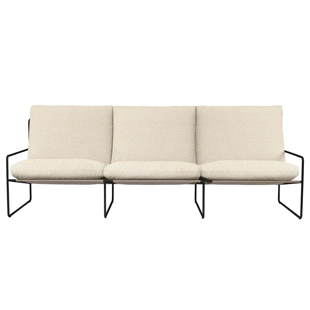 Ferm Living, Desert 3-personers sofa Black/Off-white