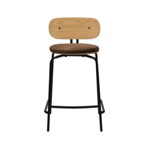 Curious Lav Barstol Eg/SortTeddy Brown