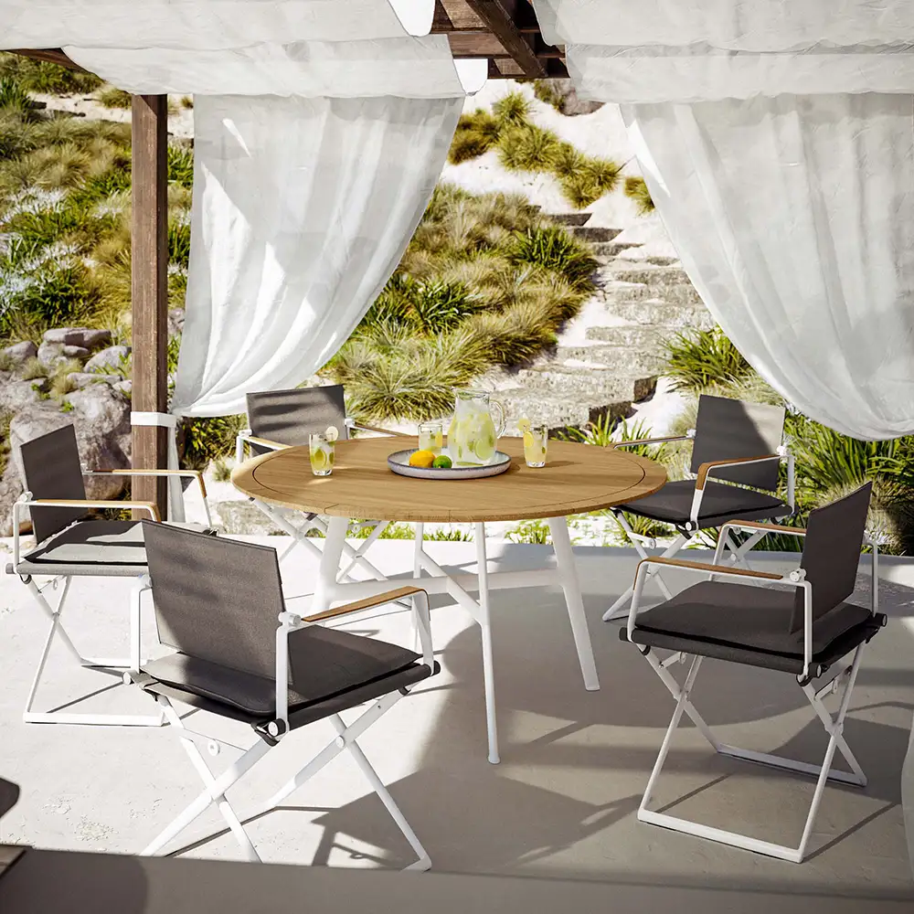 Seax-lænestol sort/teak/taupe