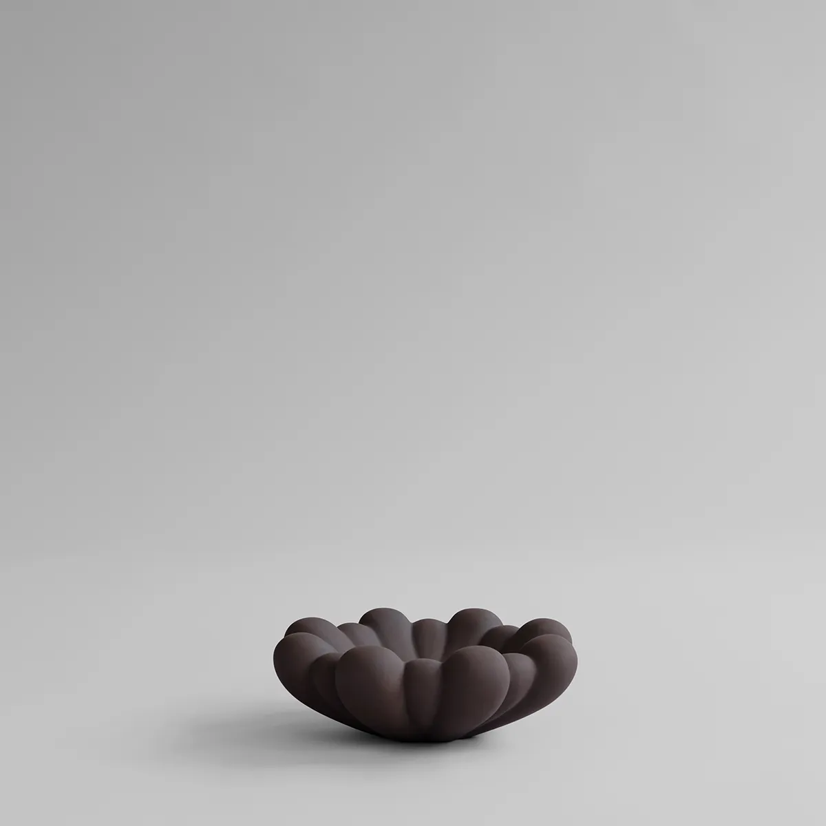 Håndlavet Dekorationsskål Bloom Chocolate Brown Ø 28,5 cm