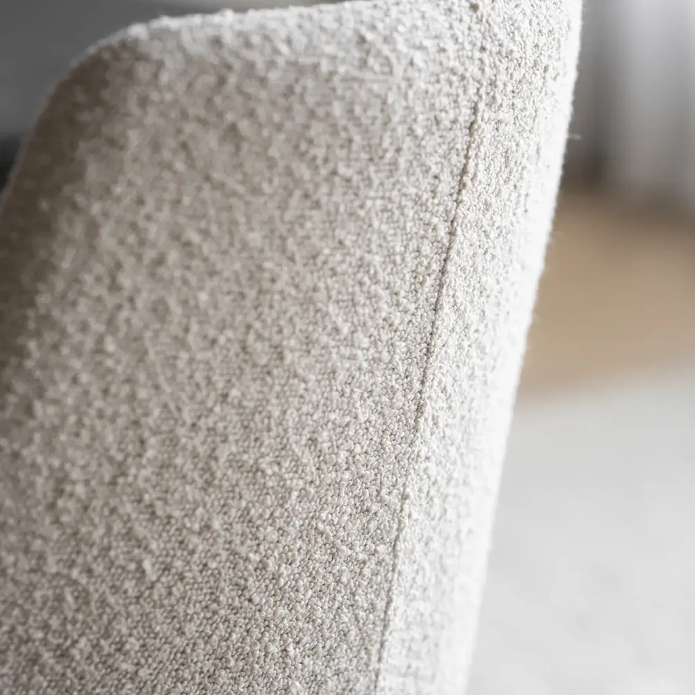 Sierra spisebordsstol beige bouclé stof