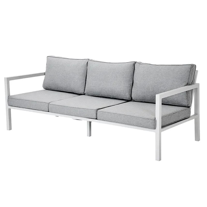 Brafab, Belfort 3-pers. sofa   inklusive puder hvid / Peral Grey