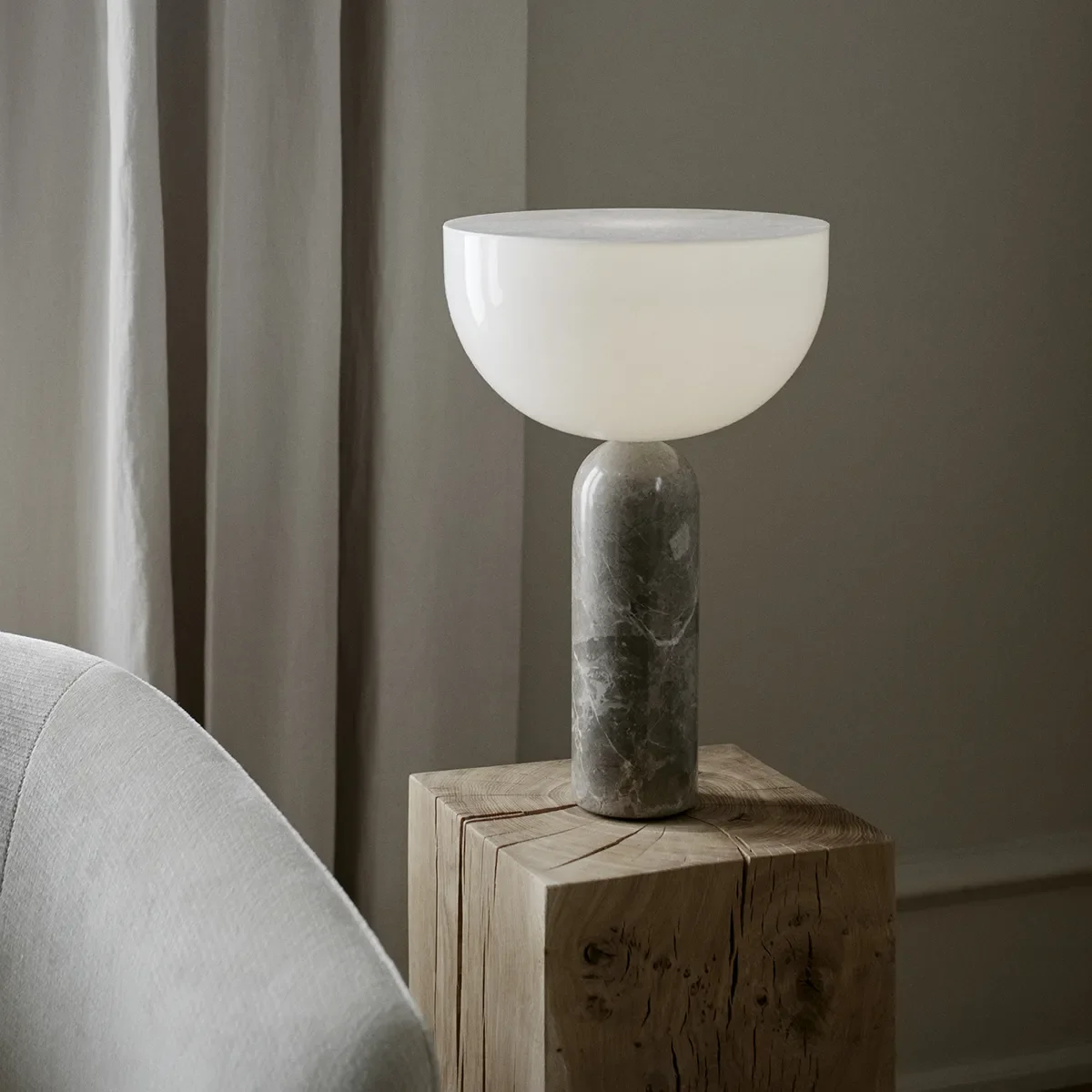 Kizu Bordlampe Large Gris du Marais EU