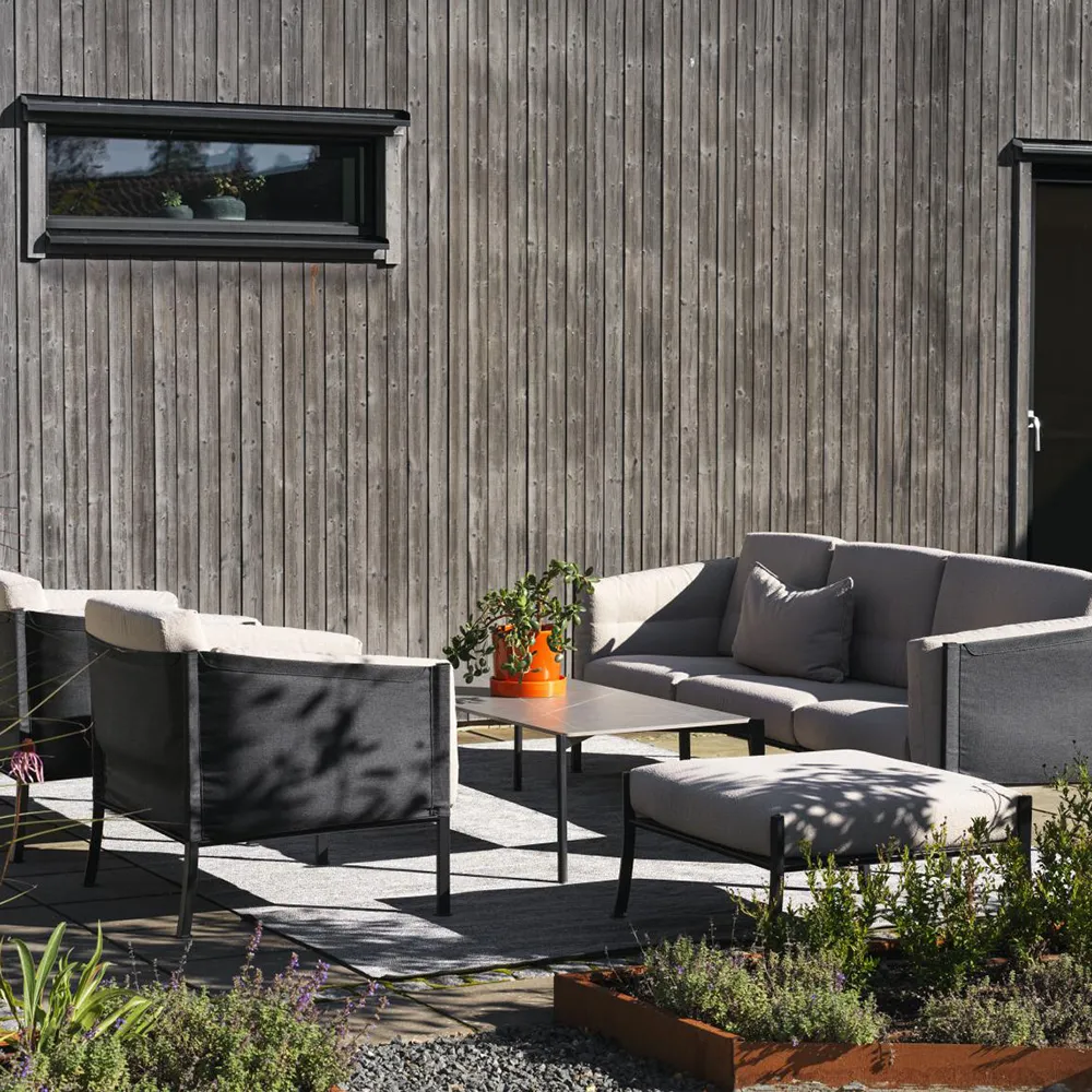 DELUX Lænestol - Teddy Beige/Sort