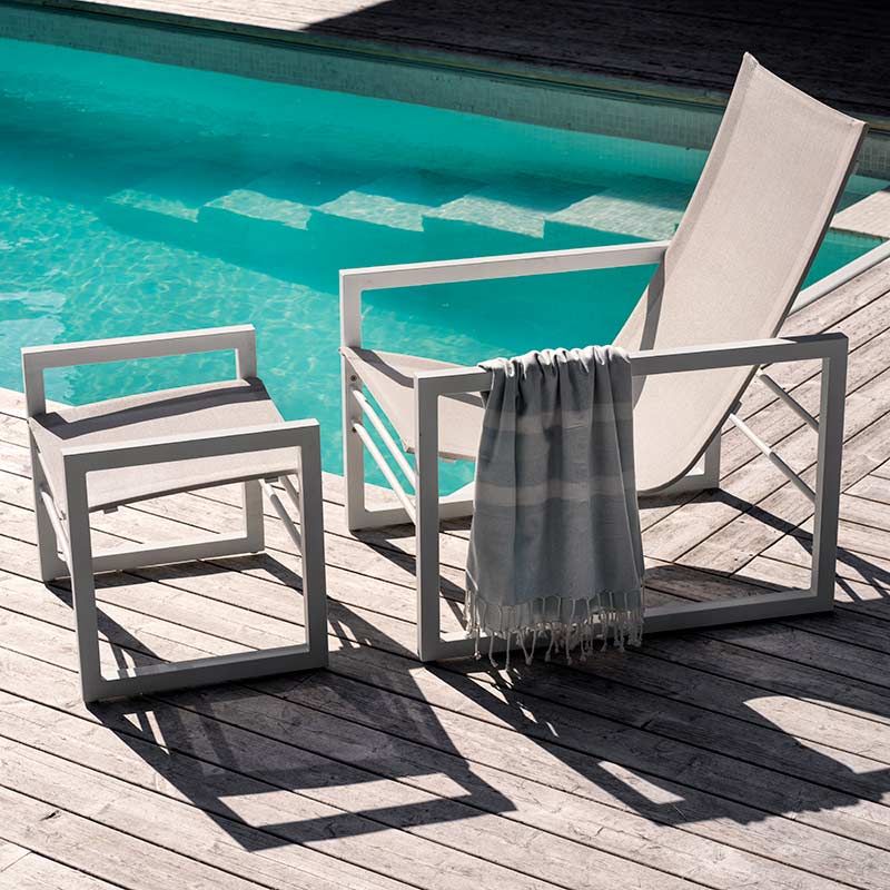 Vevi Lænestol Hvid/Hvid Brafab