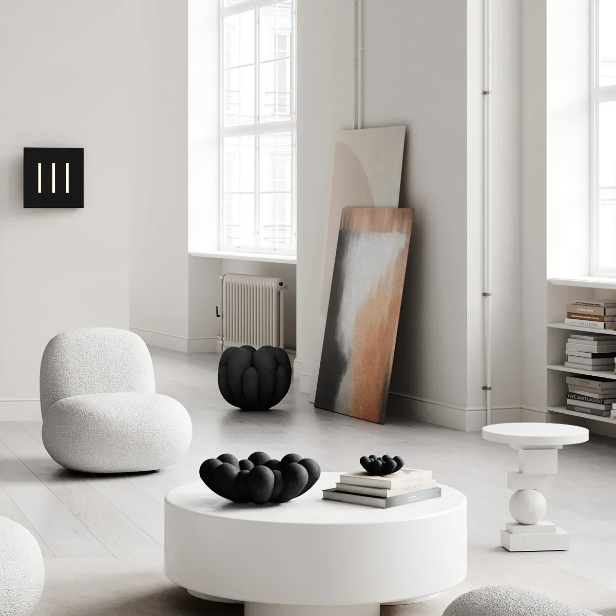 Håndlavet Dekorationsskål Bloom Black Ø 15,5 cm