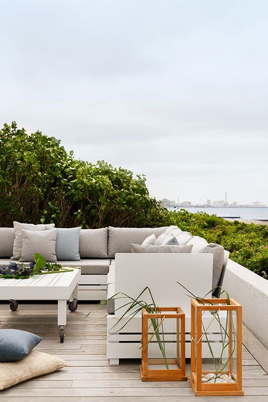 Ambon Endesektion Hvid/Pearl Grey